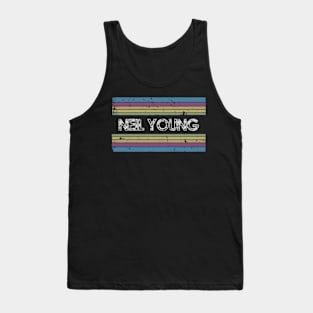 neil young vintage rainbow Tank Top